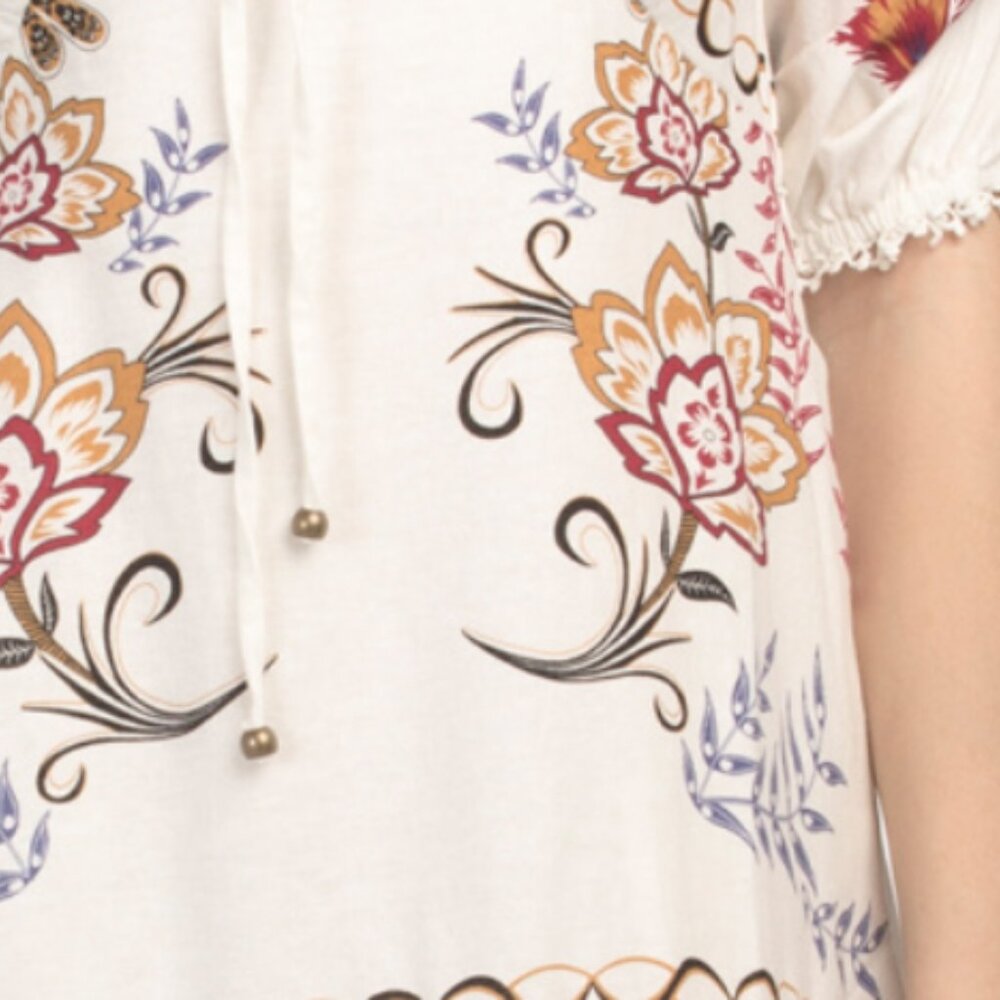 CALYPSO ST. BARTH Linen Blend Paisley Maxi Dress - Picture 4 of 5